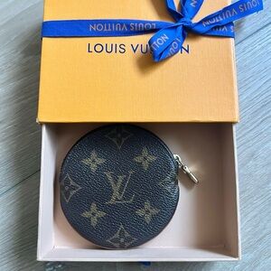 Louis Vuitton Monogram Coin Purse - Black and Gold